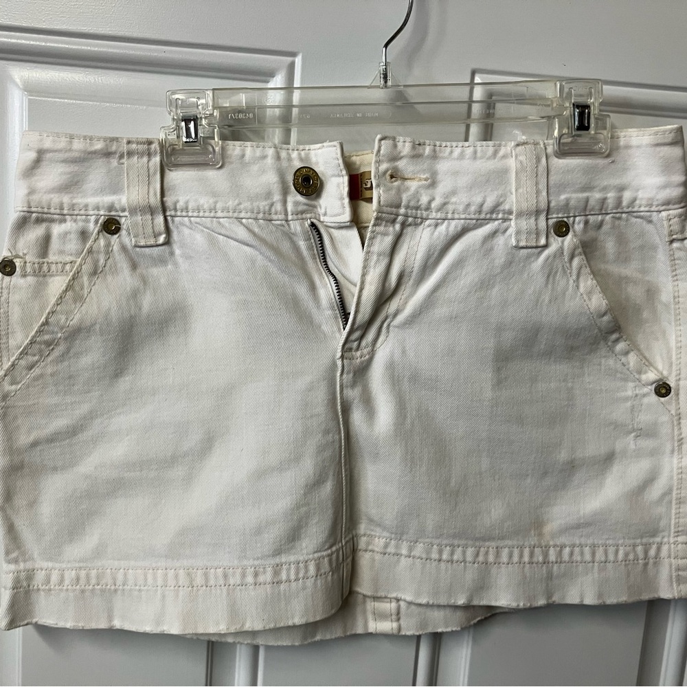 Old Navy Women's Cream Denim Skort